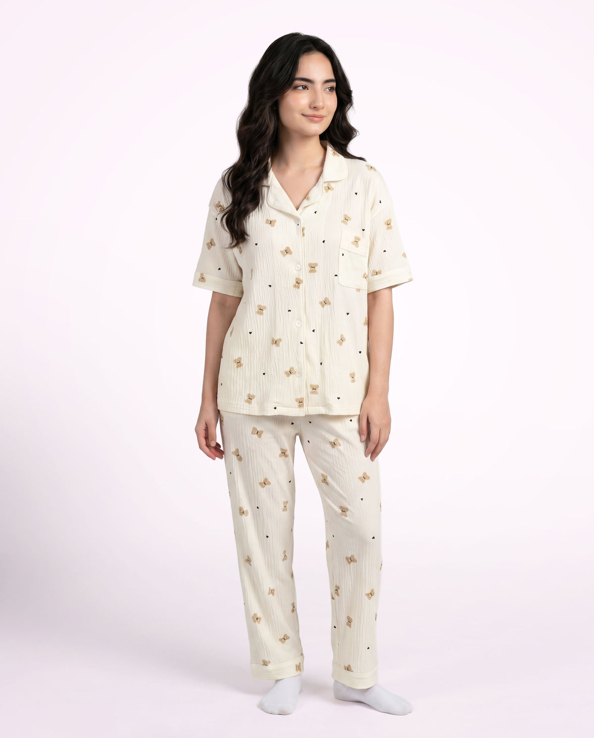 Teddy Dreams 3-Piece Pajama Set