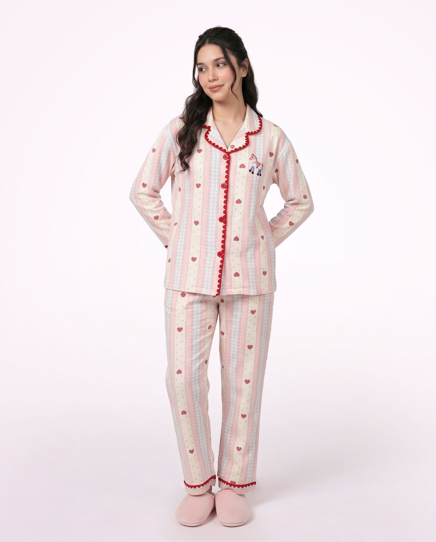 Sweetheart Stripe Pajama Set