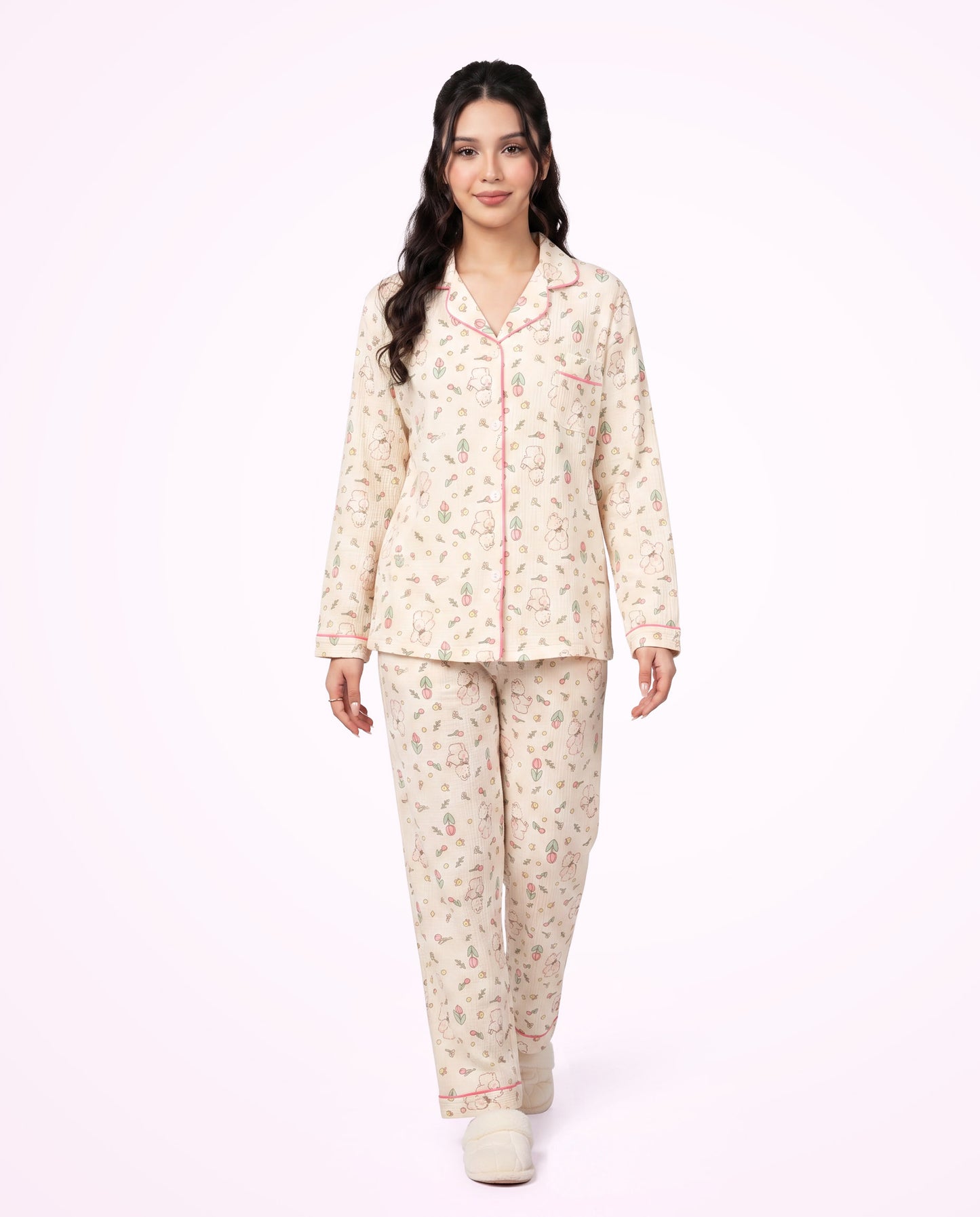 Tulip Teddy Pajama Set