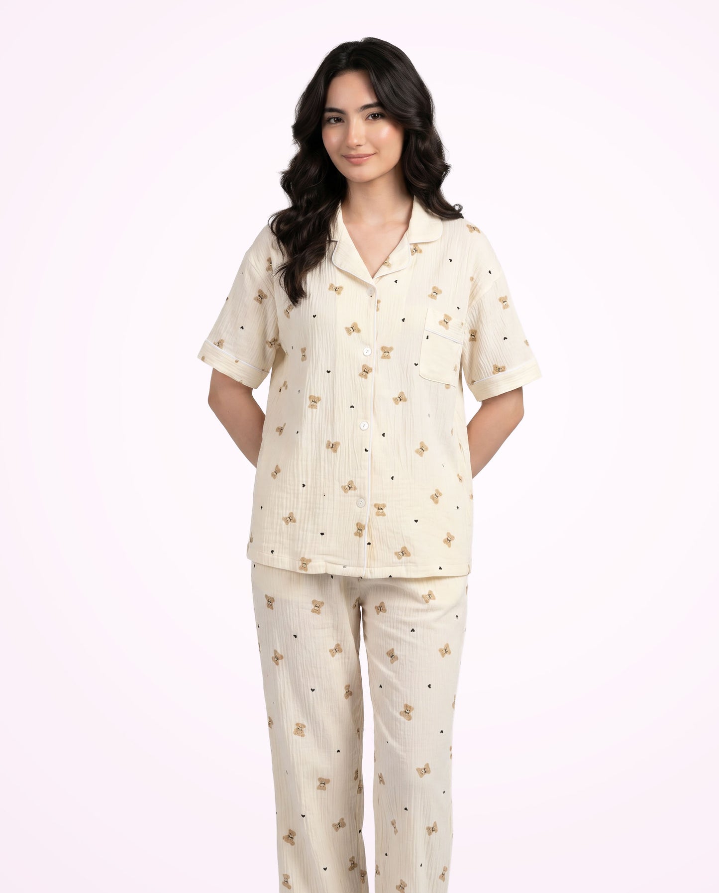 Teddy Dreams 3-Piece Pajama Set