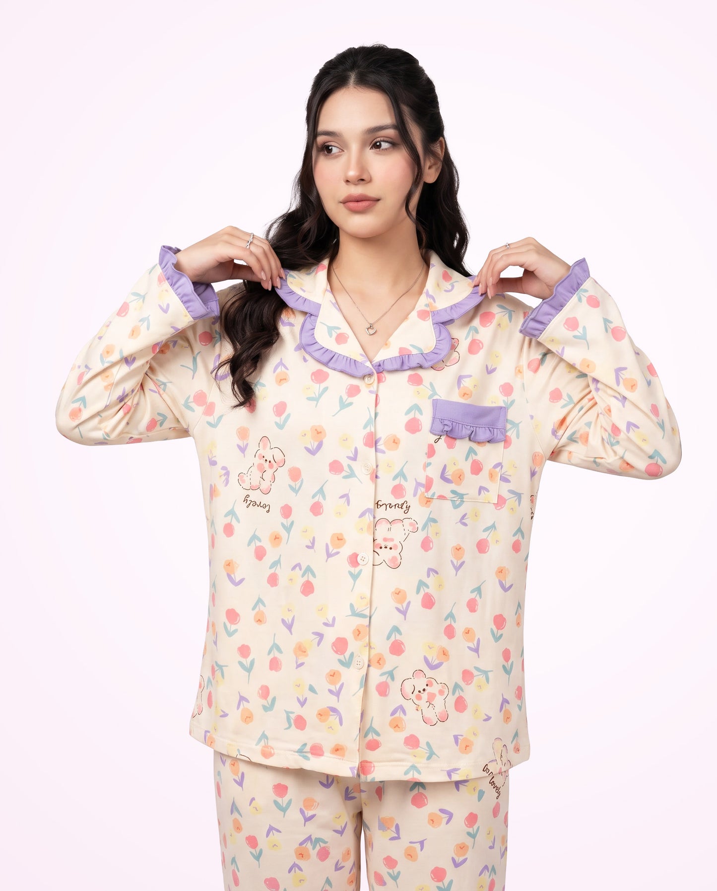 Bunny Blossom Pajama Set