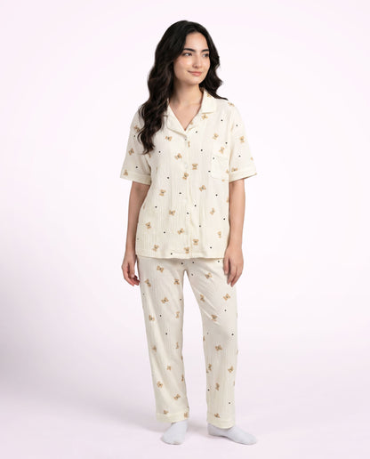 Teddy Dreams 3-Piece Pajama Set