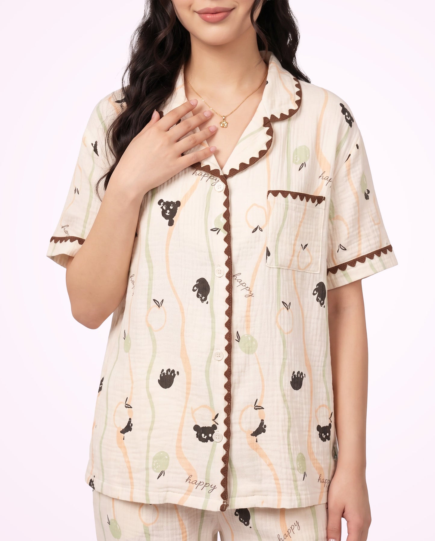 Happy Kitty Pajama Set