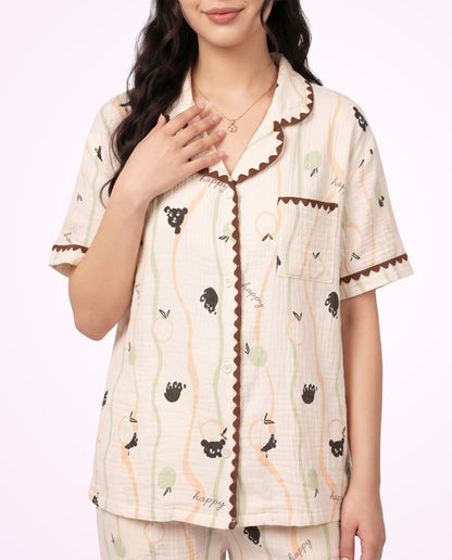 Happy Kitty Pajama Set