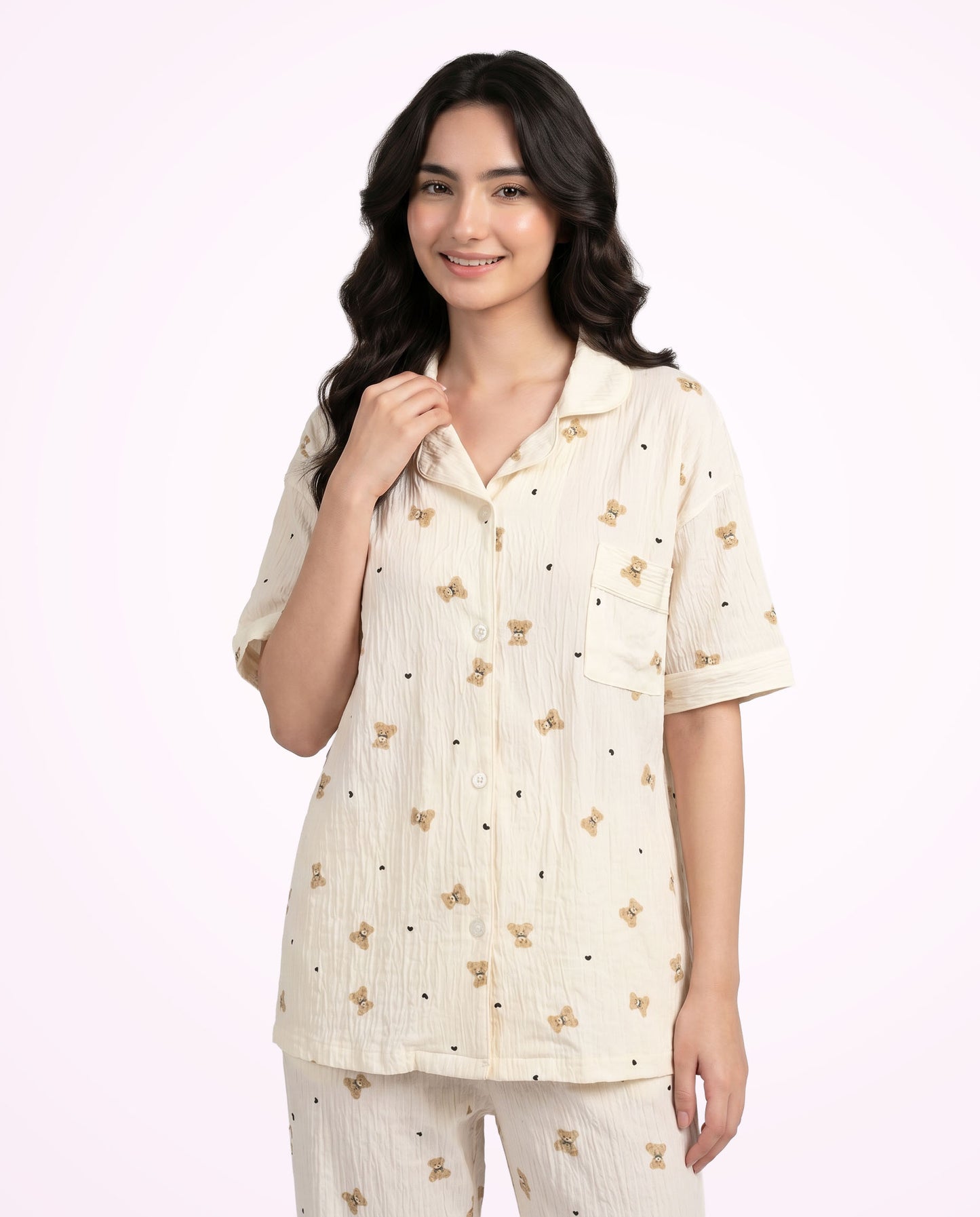 Teddy Dreams 3-Piece Pajama Set