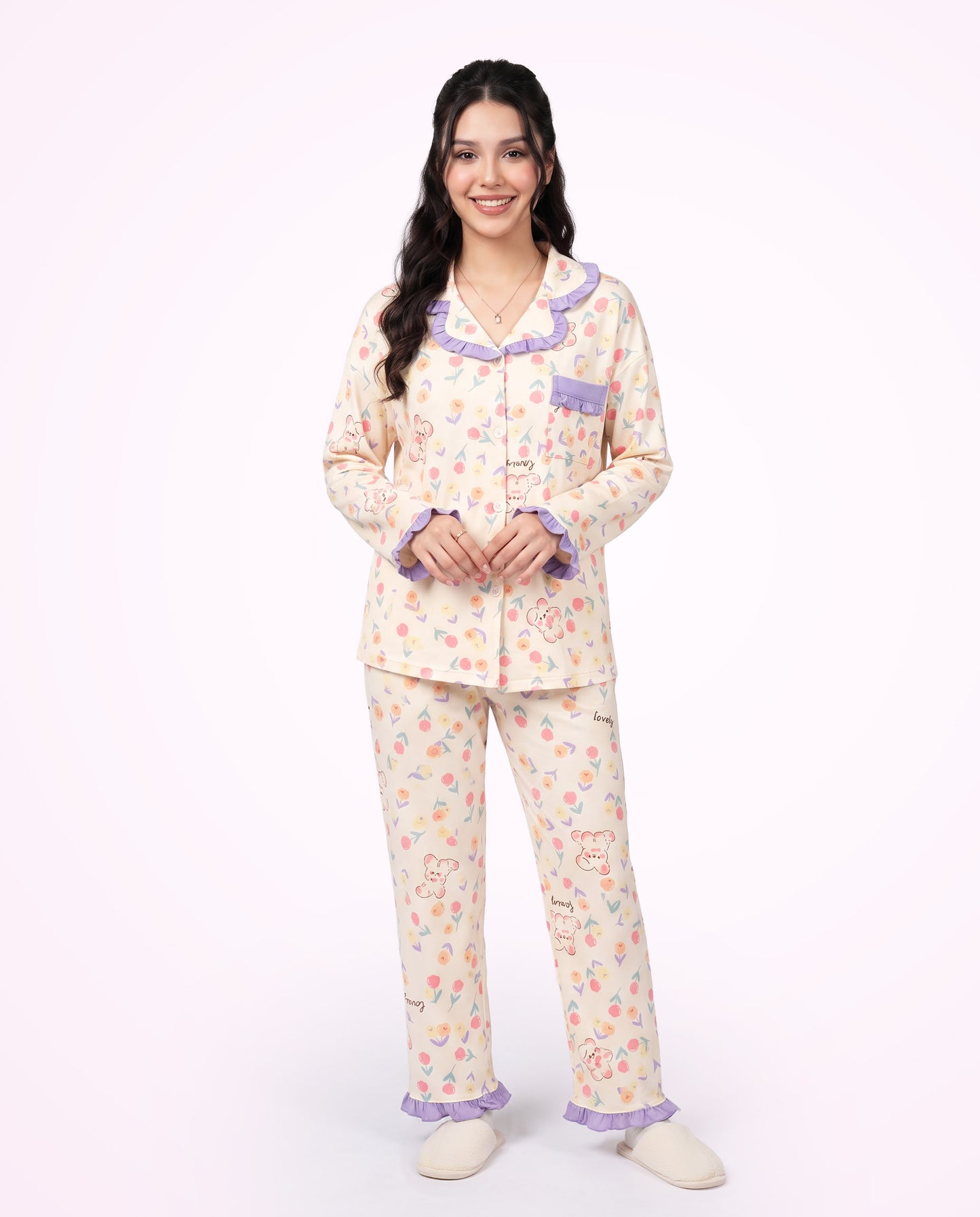 Bunny Blossom Pajama Set