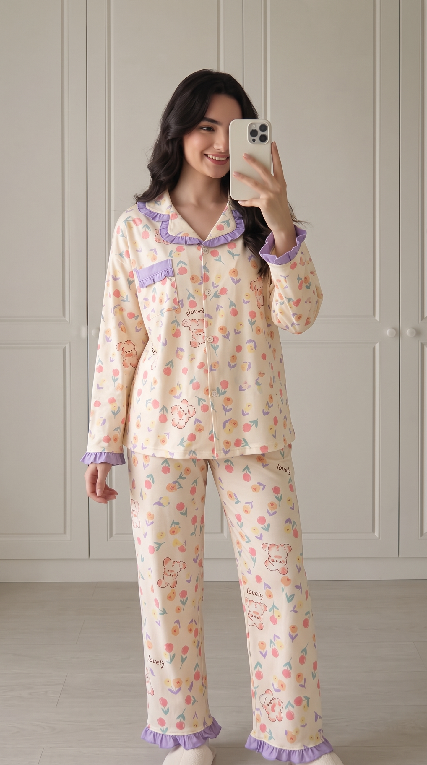 Bunny Blossom Pajama Set