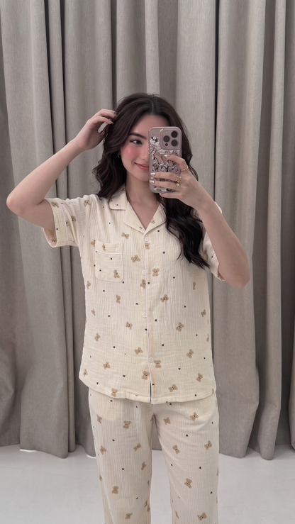 Teddy Dreams 3-Piece Pajama Set